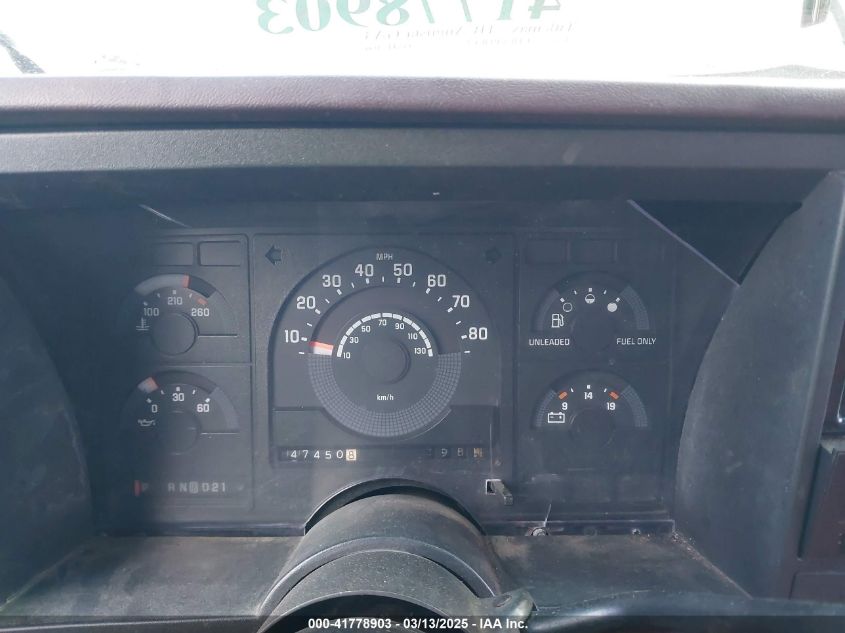 1988 Chevrolet Gmt-400 C1500 VIN: 1GCDC14K7JZ225121 Lot: 41778903