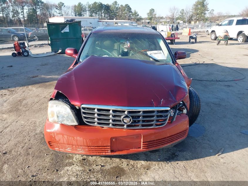 2001 Cadillac Deville Dts VIN: 1G6KF57931U282835 Lot: 41780555