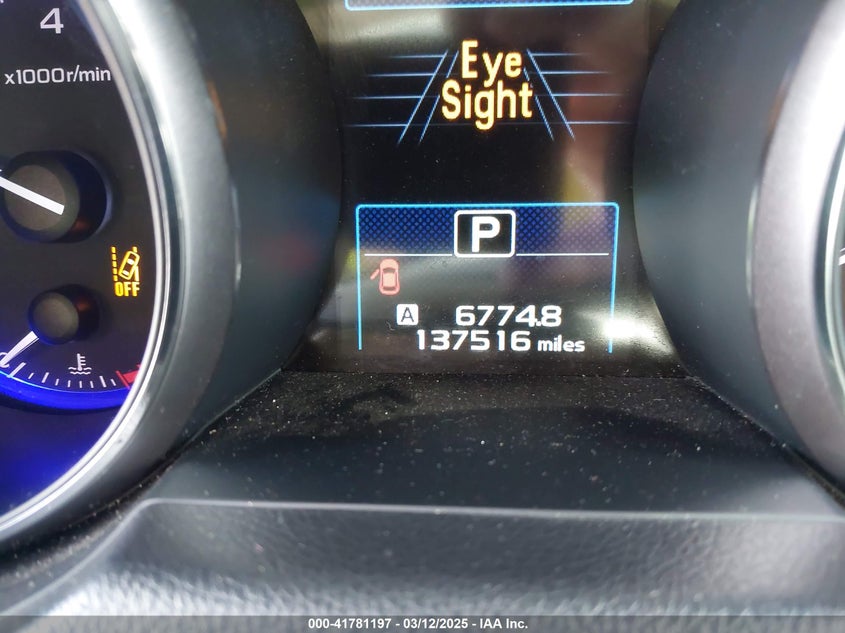 2016 SUBARU OUTBACK 2.5I LIMITED - 4S4BSANC5G3200596