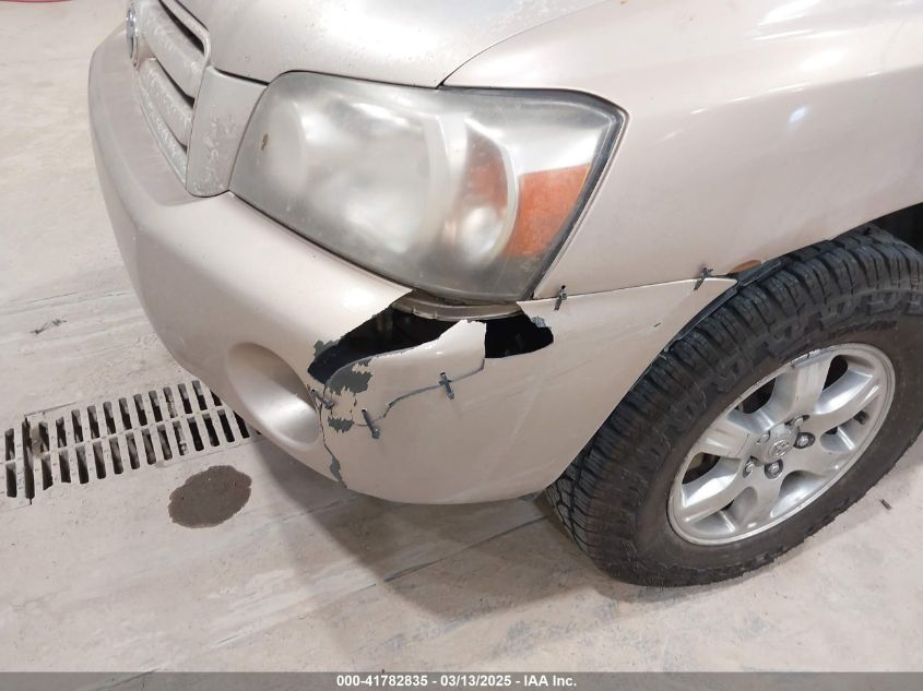 2007 Toyota Highlander V6 VIN: JTEEP21A570207672 Lot: 41782835