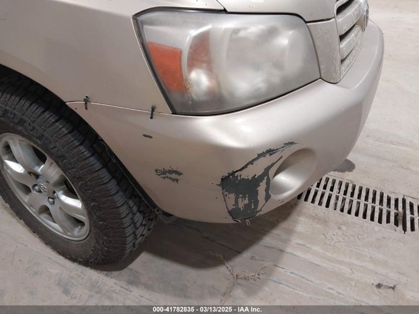 2007 Toyota Highlander V6 VIN: JTEEP21A570207672 Lot: 41782835