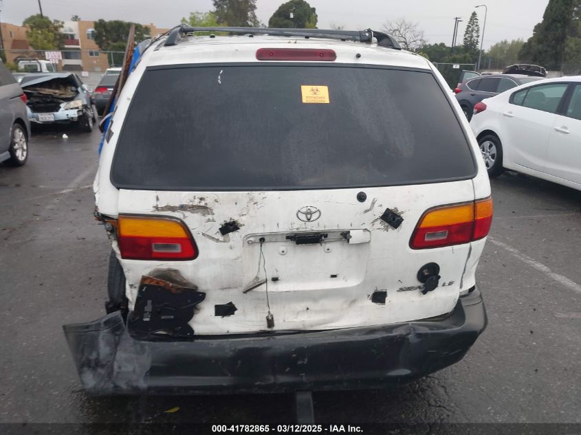 2000 Toyota Sienna Le VIN: 4T3ZF13C5YU248821 Lot: 41782865