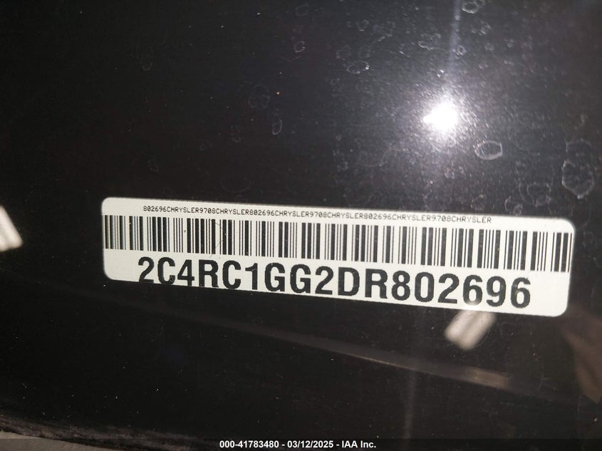 2013 CHRYSLER TOWN & COUNTRY LIMITED - 2C4RC1GG2DR802696