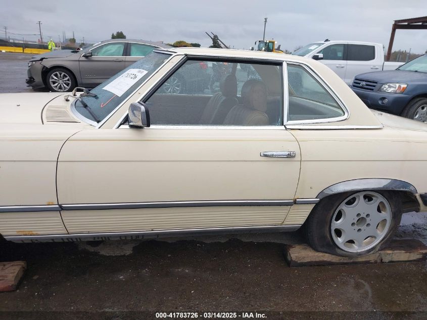 1983 Mercedes-Benz 380 Sl VIN: WDBBA45A4DB026088 Lot: 41783726