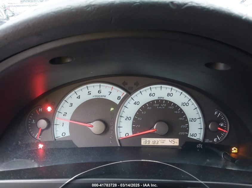 2007 TOYOTA CAMRY VIN: 4T1BE46K77U037409
