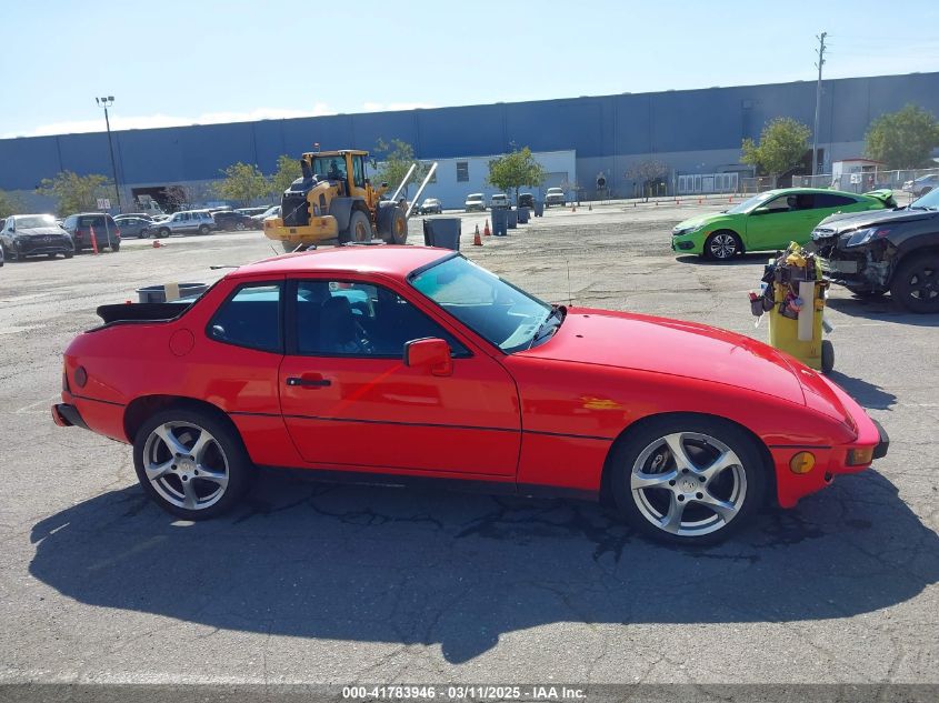 1987 Porsche 924 S VIN: WP0AA0926HN450837 Lot: 41783946