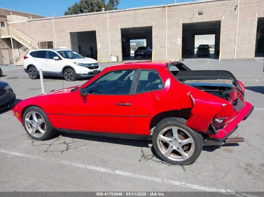 1987 Porsche 924 S VIN: WP0AA0926HN450837 Lot: 41783946