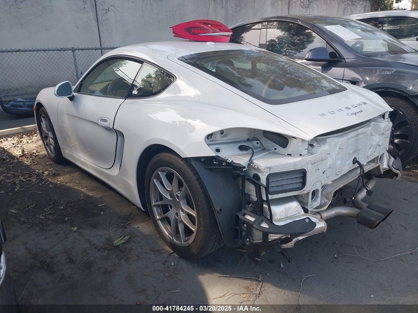 2016 PORSCHE CAYMAN VIN: WP0AA2A89GK171748