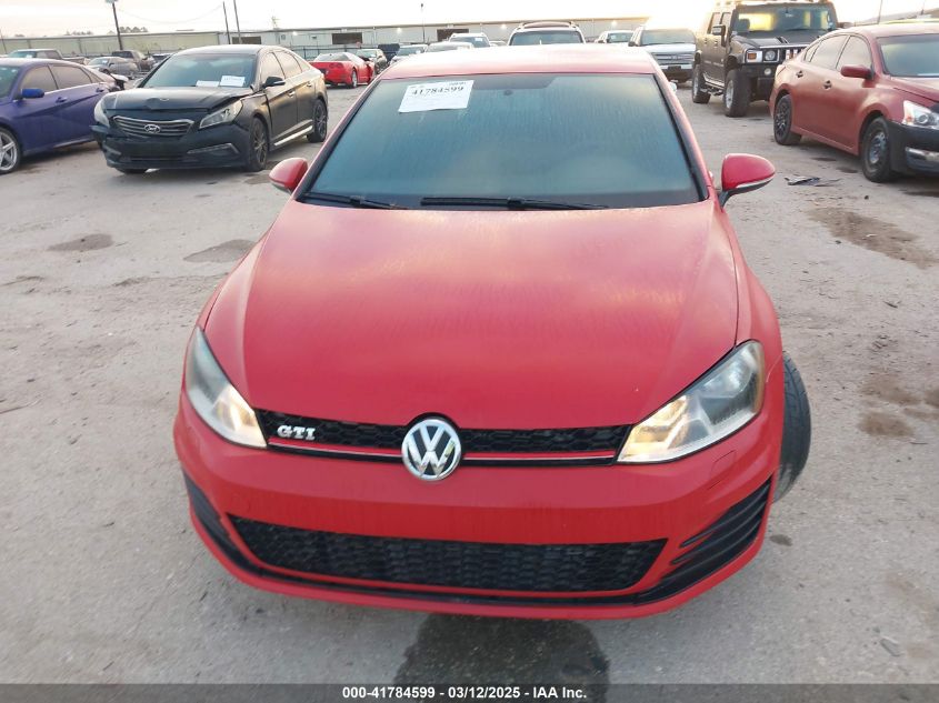 2017 Volkswagen Golf Gti Autobahn 4-Door/S 4-Door/Se 4-Door/Sport 4-Door VIN: 3VW4T7AU4HM073719 Lot: 41784599