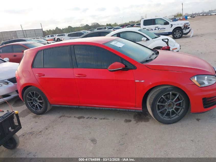 2017 Volkswagen Golf Gti Autobahn 4-Door/S 4-Door/Se 4-Door/Sport 4-Door VIN: 3VW4T7AU4HM073719 Lot: 41784599