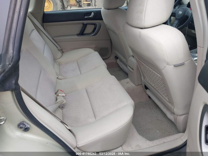 2007 Subaru Outback 2.5I/2.5I Basic/2.5I L.l. Bean Edition VIN: 4S4BP61C977344424 Lot: 41785243