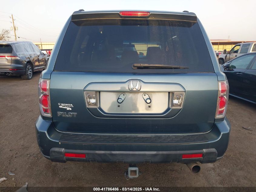 2006 Honda Pilot Ex VIN: 5FNYF28476B006425 Lot: 41786486