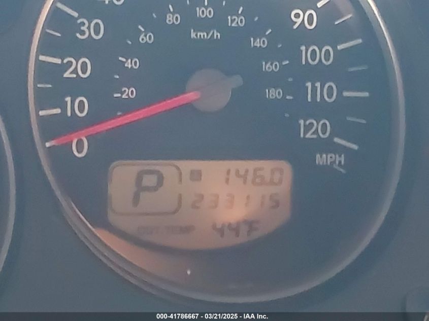 2006 Subaru Forester 2.5X VIN: JF1SG63686H752925 Lot: 41786667