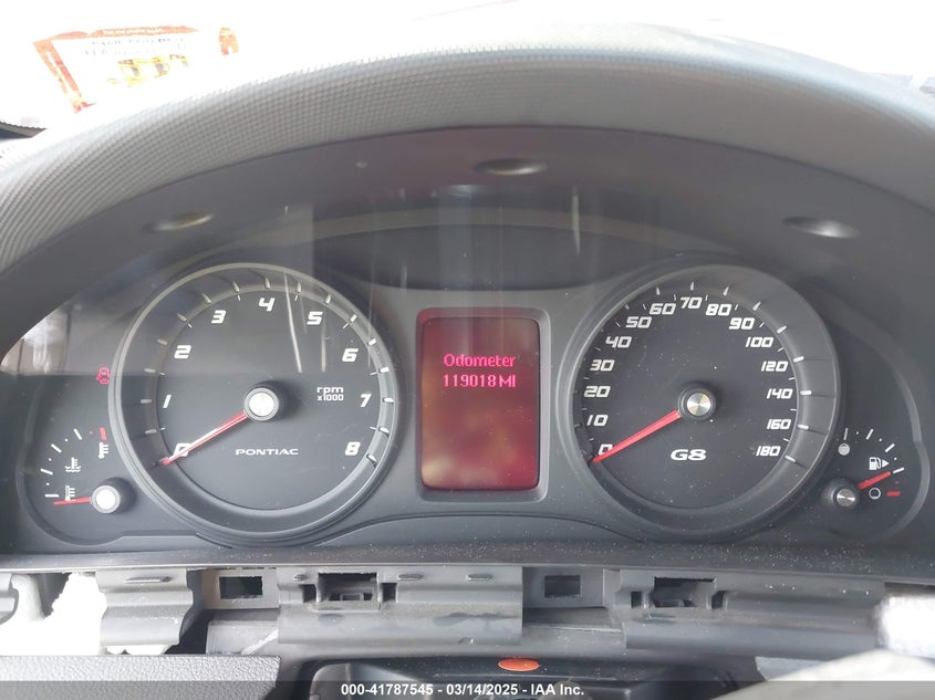 2008 PONTIAC G8 VIN: 6G2EC57Y38L118390
