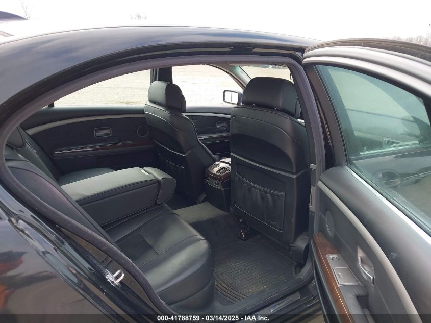 2008 BMW 750Li VIN: WBAHN83578DT86542 Lot: 41788759