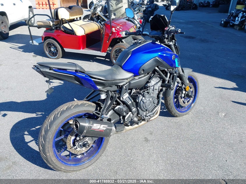 2022 YAMAHA MT07(VIN: JYARM32E9NA005653