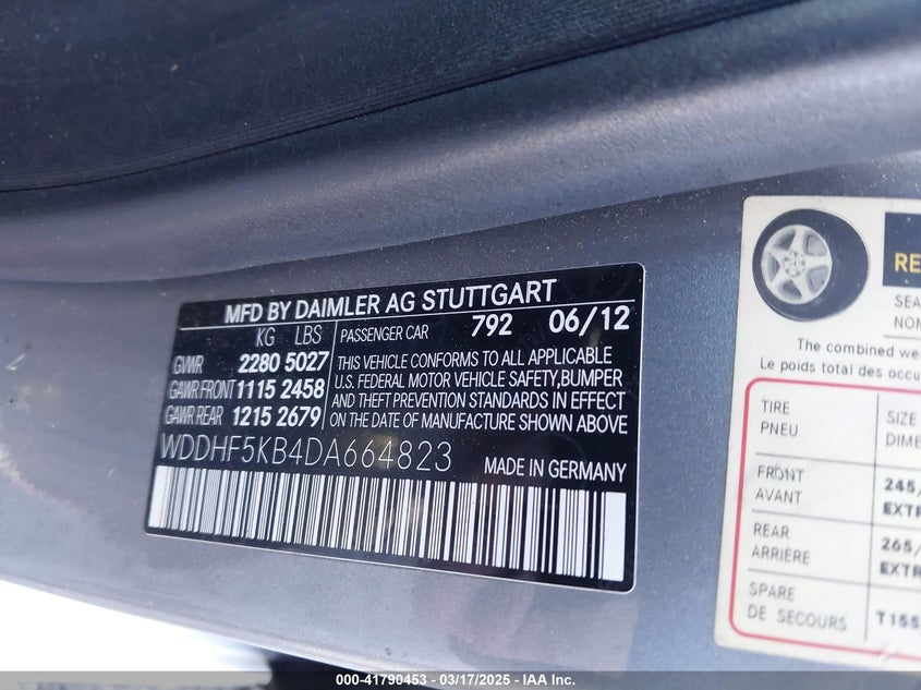 2013 MERCEDES-BENZ E 350 - WDDHF5KB4DA664823