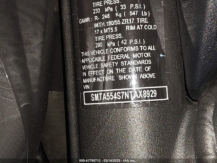 2022 TRIUMPH MOTORCYCLE STREET TRIPLE RS - SMTA554S7NTAX8929