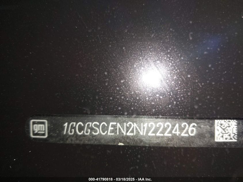 2022 Chevrolet Colorado 2Wd Short Box Lt VIN: 1GCGSCEN2N1222426 Lot: 41790818