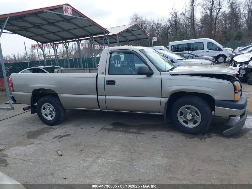 2003 Chevrolet Silverado 1500 Work Truck VIN: 1GCEC14X33Z346182 Lot: 41790835