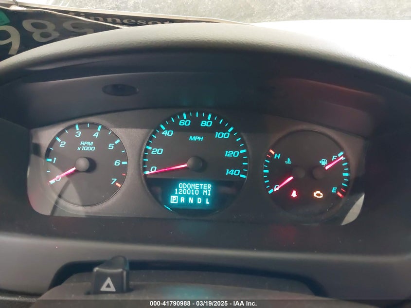 2012 CHEVROLET IMPALA VIN: 2G1WF5E31C1298066