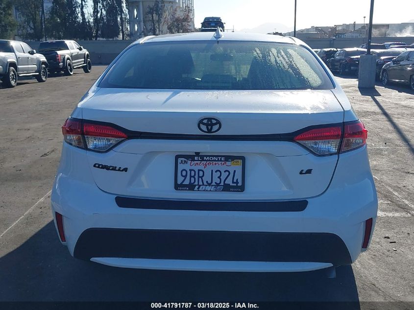 2022 Toyota Corolla Le VIN: JTDEPMAE7N3020075 Lot: 41791787