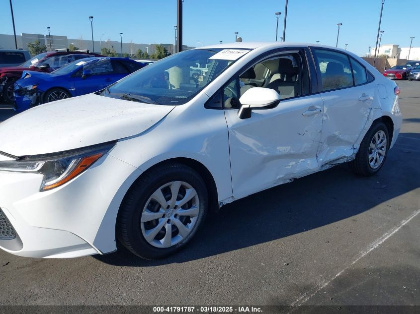 2022 Toyota Corolla Le VIN: JTDEPMAE7N3020075 Lot: 41791787