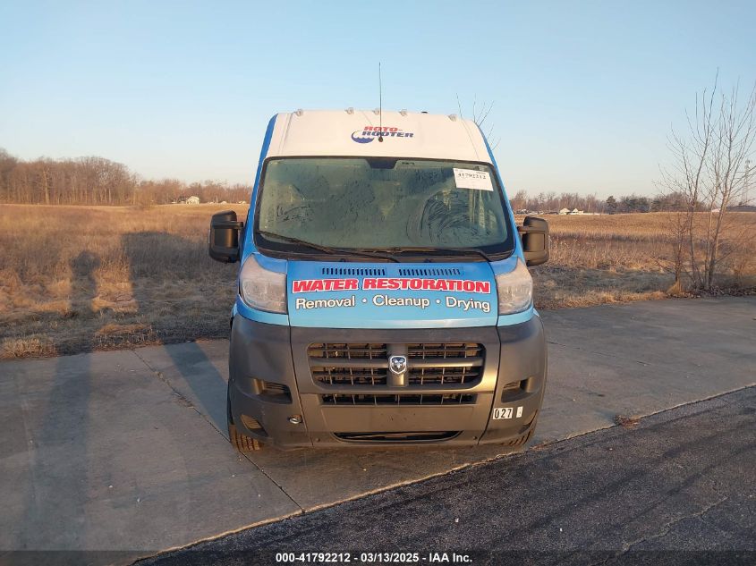 2017 Ram Promaster 3500 Cargo Van High Roof 159 Wb Ext VIN: 3C6URVJG0HE543522 Lot: 41792212