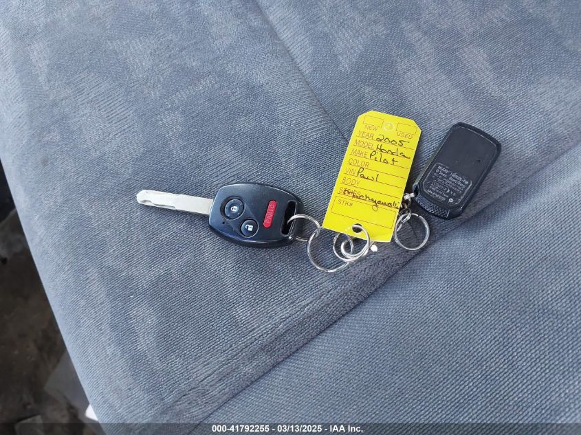 2005 Honda Pilot Ex VIN: 5FNYF18405B052459 Lot: 41792255