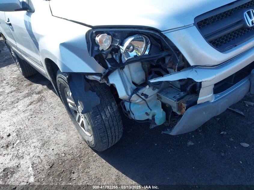 2005 Honda Pilot Ex VIN: 5FNYF18405B052459 Lot: 41792255