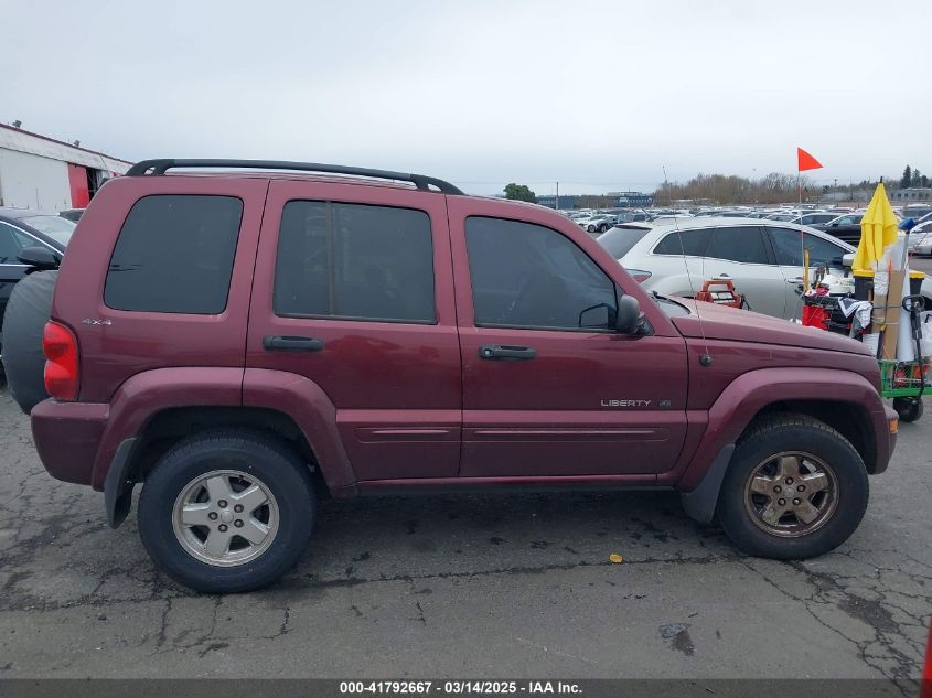 2002 Jeep Liberty Limited Edition VIN: 1J4GL58K42W143052 Lot: 41792667