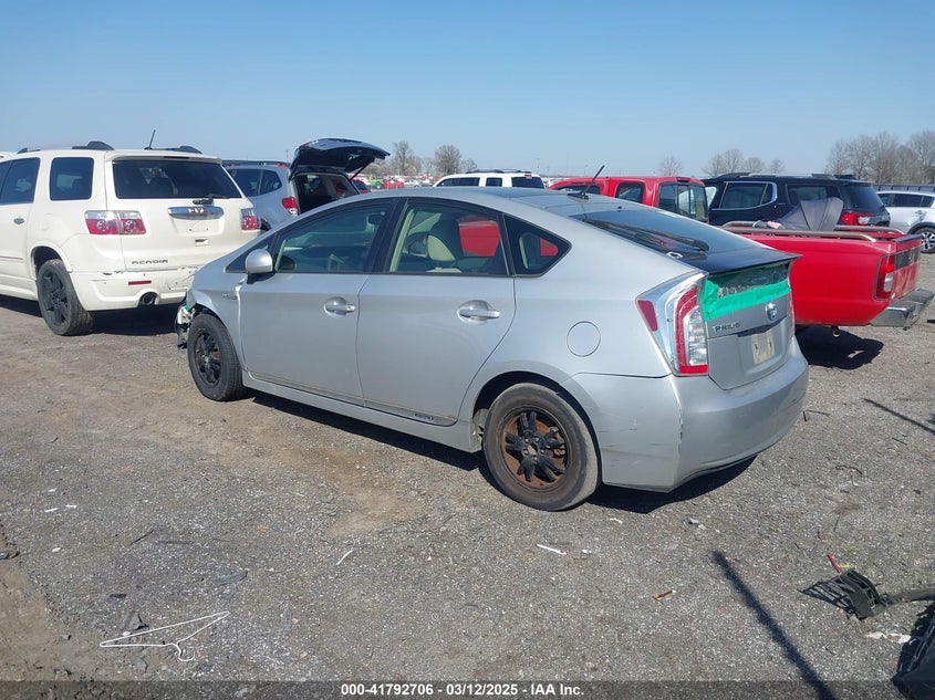 2012 TOYOTA PRIUS VIN: JTDKN3DU6C1540752
