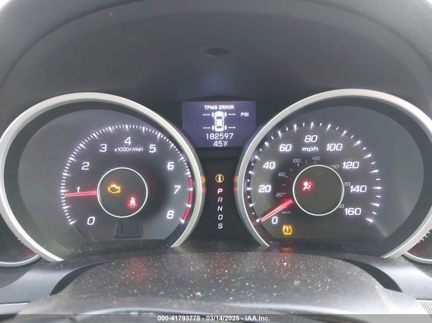 2012 ACURA TL VIN: 19UUA8F21CA014883