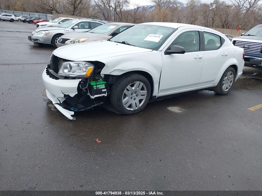 2011 DODGE AVENGER VIN: 1B3BD4FB0BN556233
