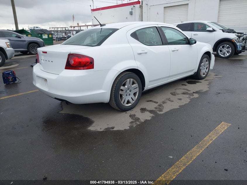 2011 DODGE AVENGER VIN: 1B3BD4FB0BN556233