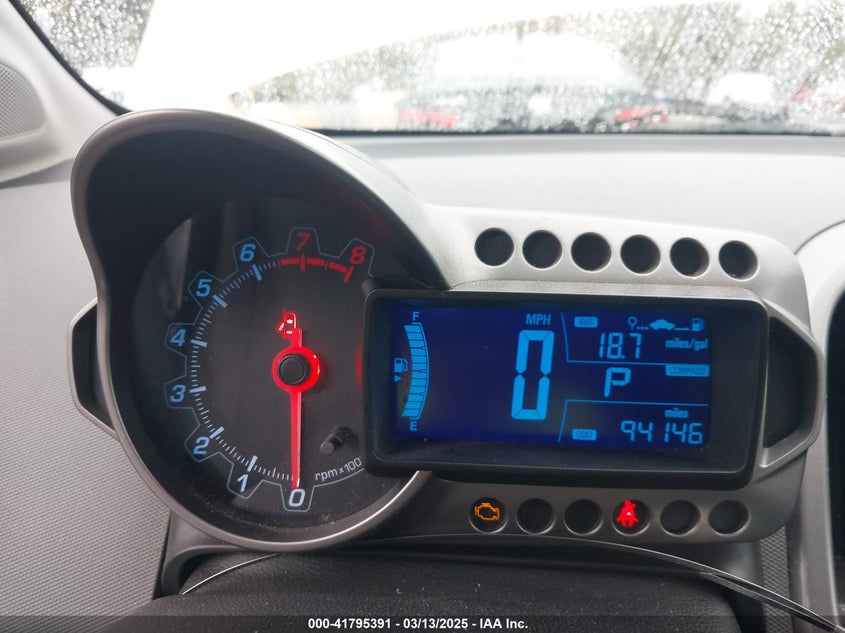 2012 CHEVROLET SONIC VIN: 1G1JE6SH3C4118710