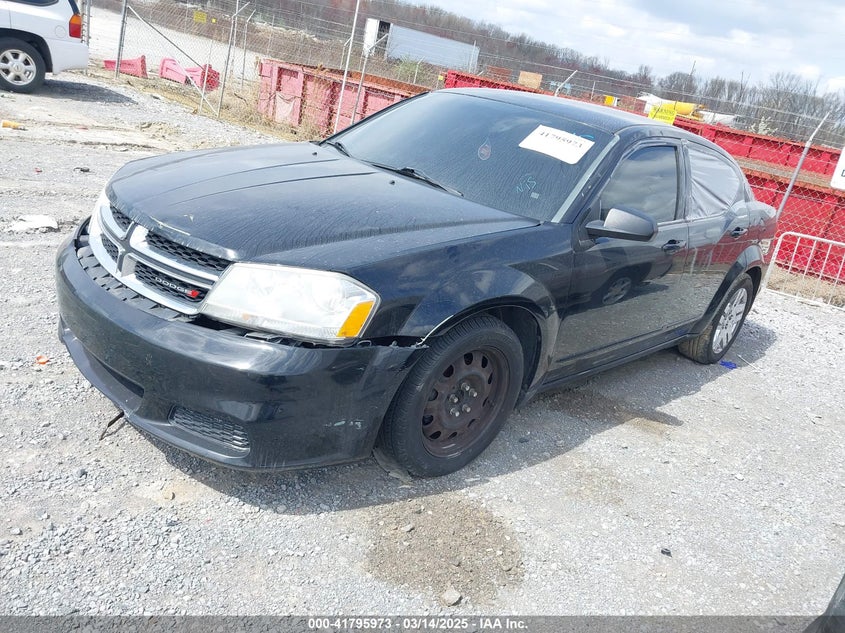 2012 DODGE AVENGER VIN: 1C3CDZAB3CN324044