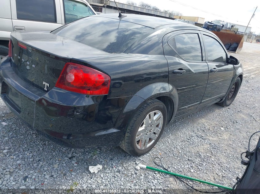 2012 DODGE AVENGER VIN: 1C3CDZAB3CN324044
