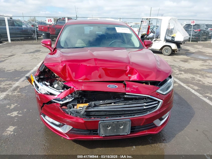 2017 FORD FUSION ENERGI VIN: 3FA6P0PU6HR229685