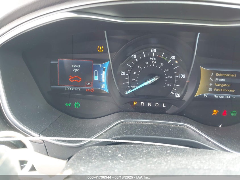 2017 FORD FUSION ENERGI VIN: 3FA6P0PU6HR229685