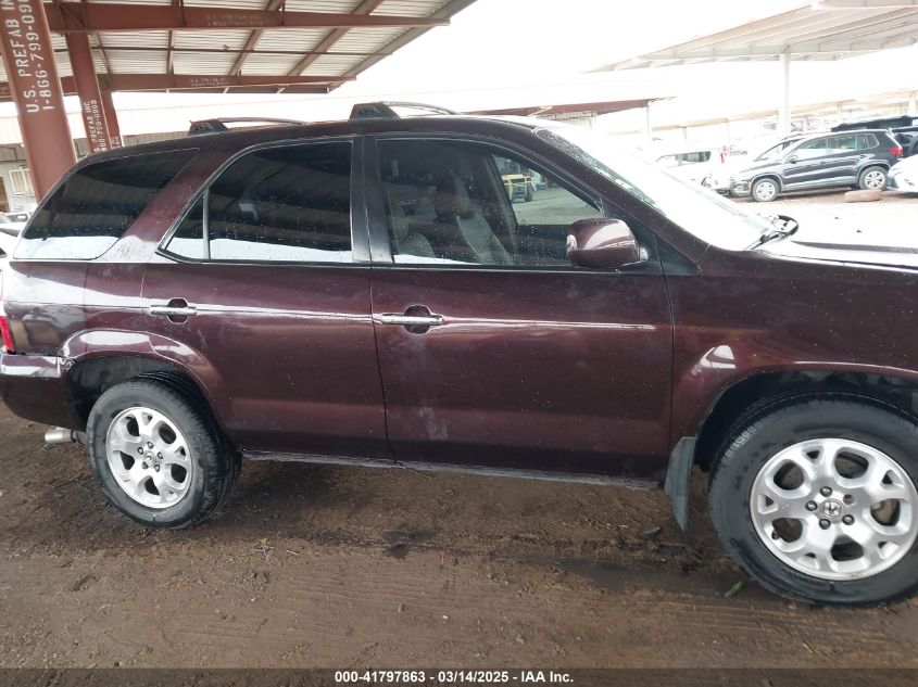 2001 Acura Mdx VIN: 2HNYD18691H518900 Lot: 41797863