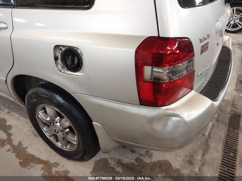 2004 Toyota Highlander V6 VIN: JTEEP21AX40037031 Lot: 41798029