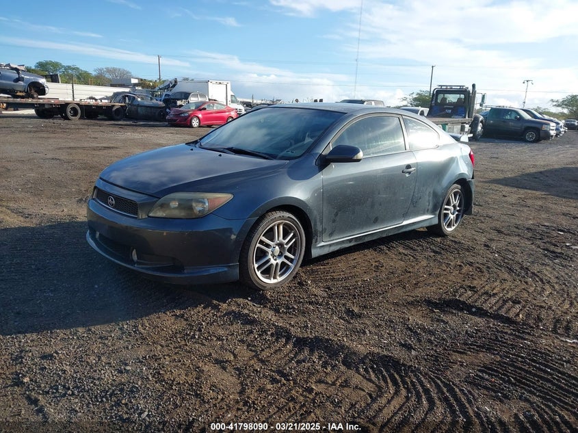 2007 Scion Tc grey coupe gasoline JTKDE177170171533 photo #3