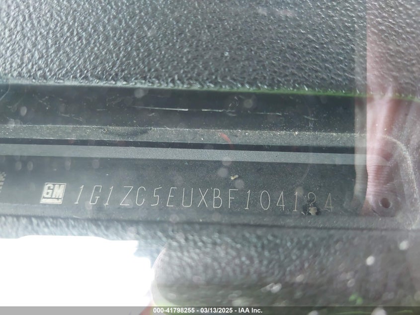2011 CHEVROLET MALIBU VIN: 1G1ZC5EUXBF104124