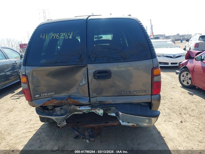 2002 Chevrolet Tahoe Ls VIN: 1GNEC13Z52J314230 Lot: 41798284