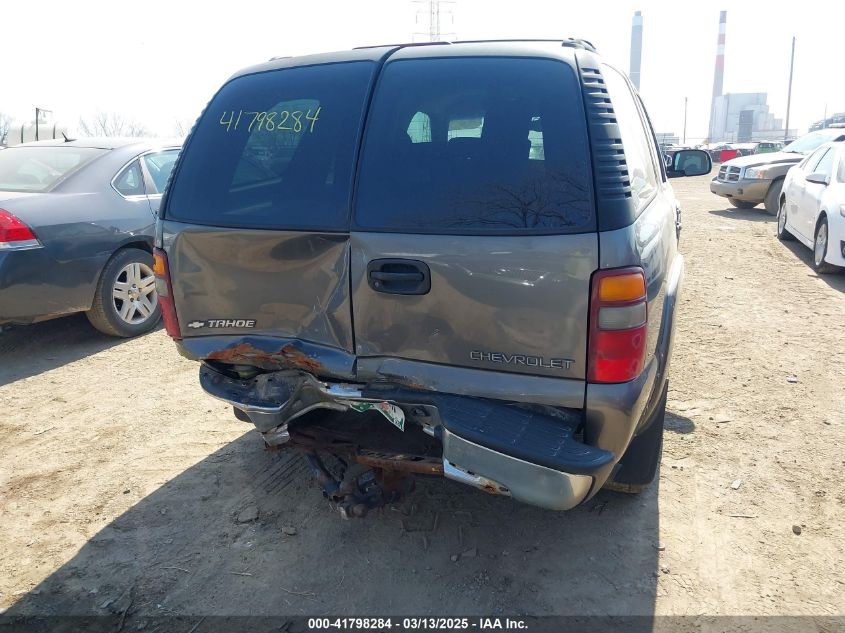 2002 Chevrolet Tahoe Ls VIN: 1GNEC13Z52J314230 Lot: 41798284