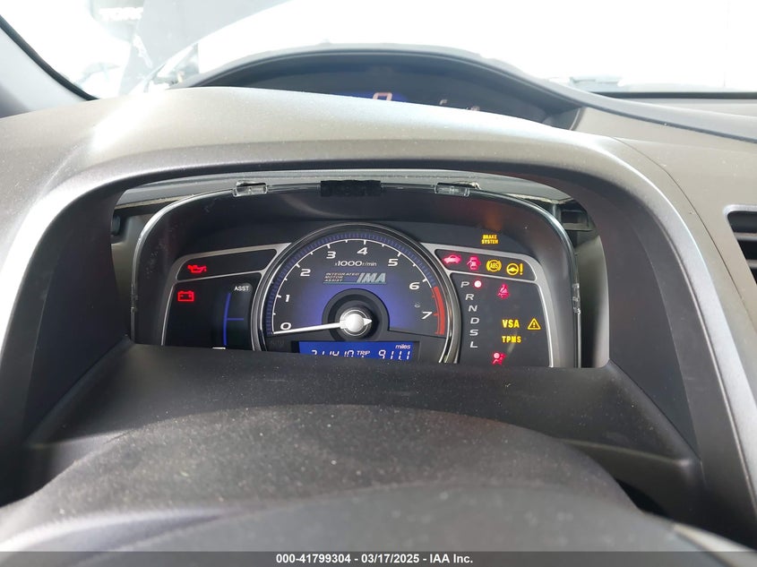 2009 HONDA CIVIC VIN: JHMFA36299S000564