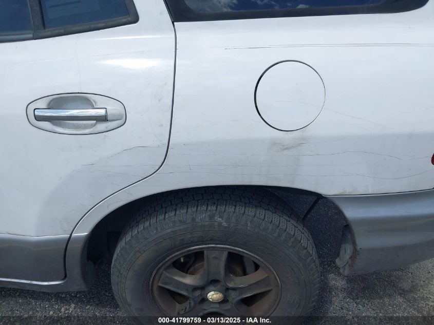 2001 Hyundai Santa Fe 2.7L V6 Gls/2.7L V6 Lx VIN: KM8SC83D41U111346 Lot: 41799759