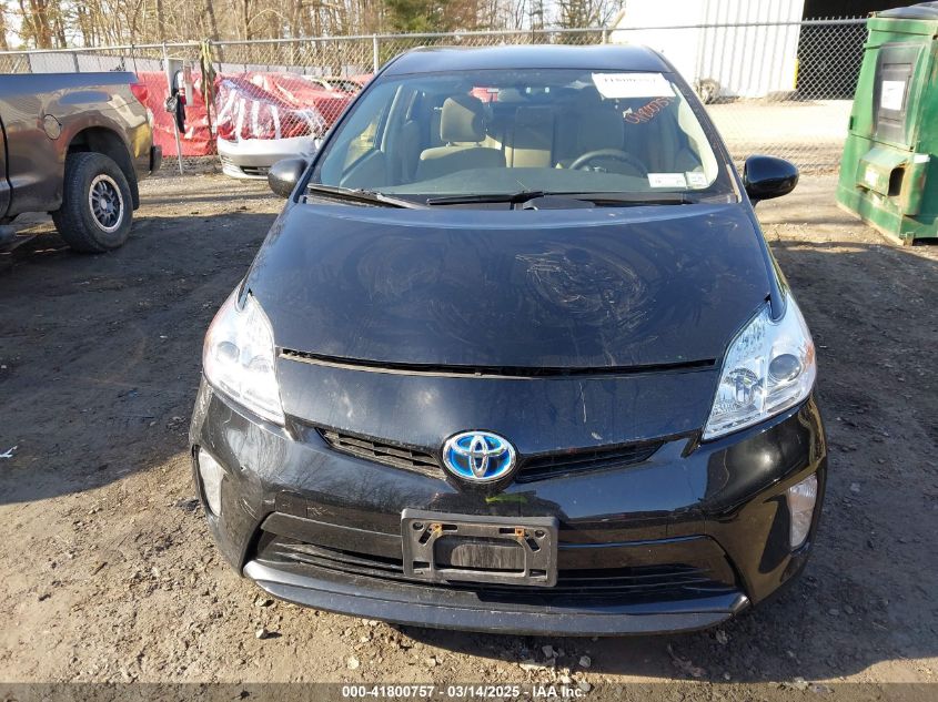 2014 Toyota Prius Two VIN: JTDKN3DU6E037676 Lot: 41800757
