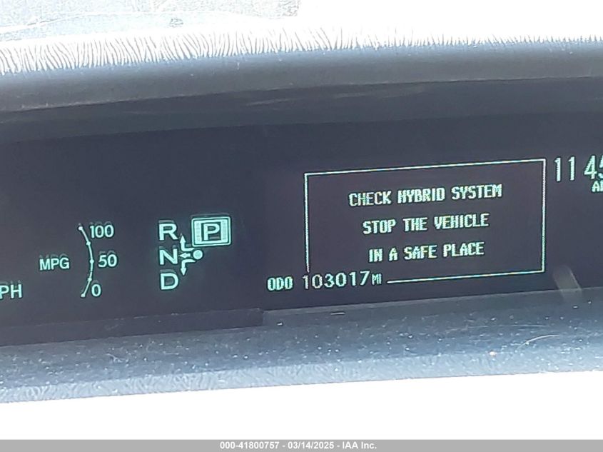 2014 Toyota Prius Two VIN: JTDKN3DU6E037676 Lot: 41800757